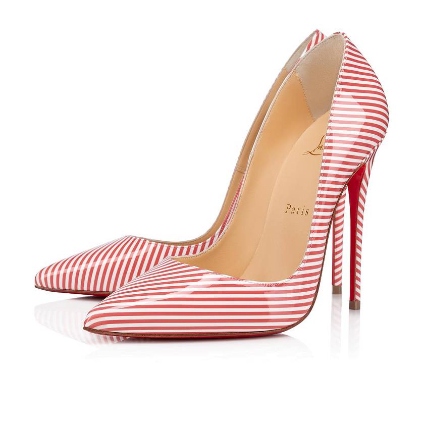 Women's Christian Louboutin So Kate 120mm Patent Leather Pumps - Multicolor [7386-420]